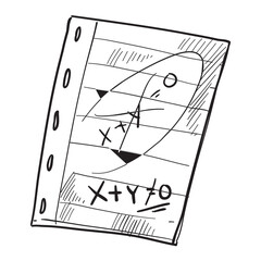 mathematical formula handdrawn illustration