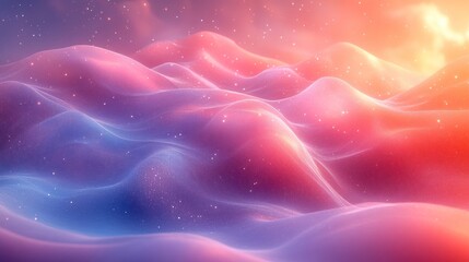 Ethereal Dreamscape: A Serene Abstract Landscape