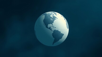 Global Perspective: A captivating view of the Earth, showcasing continents and oceans in a realistic manner, symbolizes global connectivity and environmental consciousness.