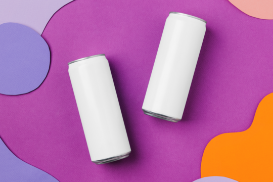 Soda can png mockup, beverage product packaging