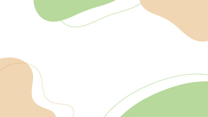 Title frame with natural fluid shape