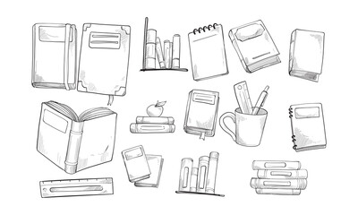 book handdrawn collection