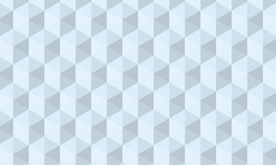 シルバーに光る六角形のパターン素材