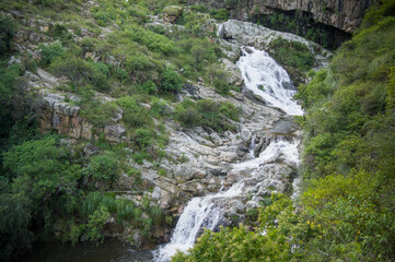 Waterfall from the top of the hill