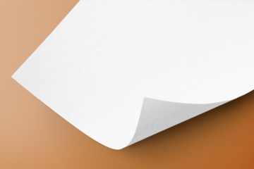 A4 paper png mockup, transparent blank design space