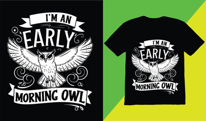 Obraz premium Owl graphic design for Owl lovers.owl background owl vector illustration.t-shirt.