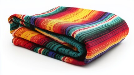 Colorful papel picado and festive decorations for Cinco de Mayo celebration on a bright white background