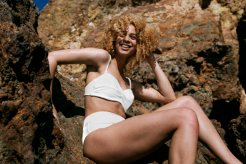 Women's bikini png transparent mockup