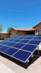 solar panels on roof