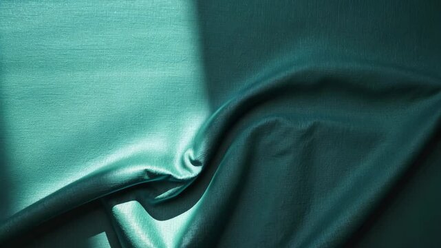 Abstract canvas texture in teal green with a solid color. Stylish vintage grunge background design.
