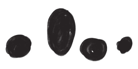 Black dots png sticker, transparent background