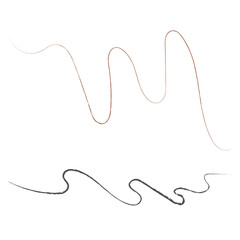 Squiggle line png sticker on transparent background