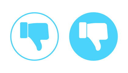 Fototapeta premium Dislike icon vector. dislike sign and symbol. Hand with thumb down