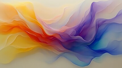 Abstract colorful wave art.
