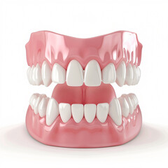 Fototapeta premium 3D tooth model isolated on the background