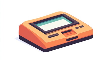 Digital blood pressure monitor device with electronic display and modern technology equipment