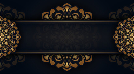 luxury background with mandala ornament