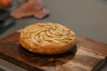 The sweet and delicious apple pie melts in your mouth.