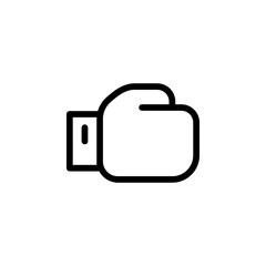 boxing glove icon. Perfect for representing sports, fitness, competition, or strength. Ideal for use in web design, mobile apps, and print materials