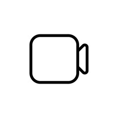 video camera icon. Perfect for representing video calls, online meetings, video conferencing, and related technology. Available in vector format for easy editing and scalability
