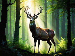 deer in the forest
