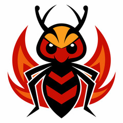 Fire Ant mascot logo
