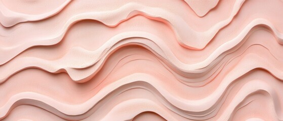 Delicate peach abstract background with flowing waves and subtle texture for modern design projects and elegant presentations providing a soft and calming visual