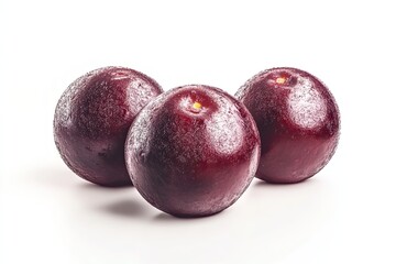 Obraz premium A realistic photo of Gulab Jamun, hyper-realistic, isolated on white