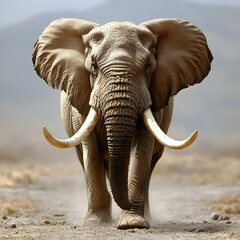 Obraz premium Elephant with Intense Gaze