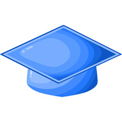 Graduation cap icon representing academic success and education