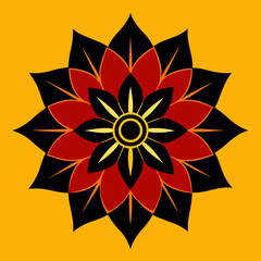 abstract flower vector