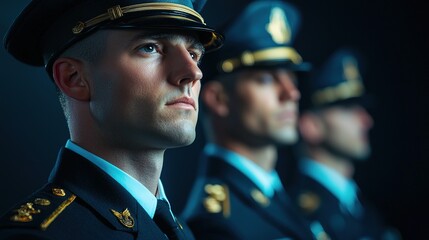 Military honor guard presenting arms at memorial day ceremony outdoor event emotional tribute close-up view