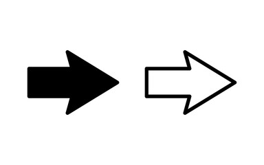 Arrow icon vector illustration. Arrow sign and symbol for web design.