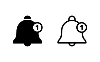 Bell Icon vector illustration. Notification sign and symbol for web site design