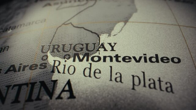Map of Uruguay