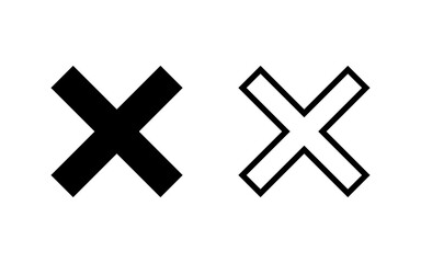 Close icon vector illustration. Delete sign and symbol. cross sign