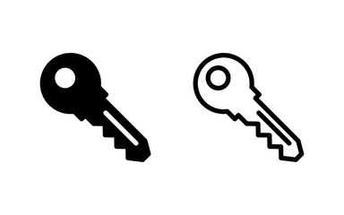 Key icon vector illustration. Key sign and symbol.