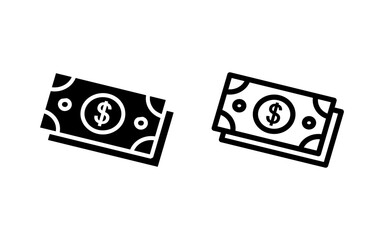 Money icon vector illustration. Money sign and symbol