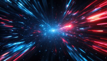 Naklejka premium Abstract cosmic speed lines