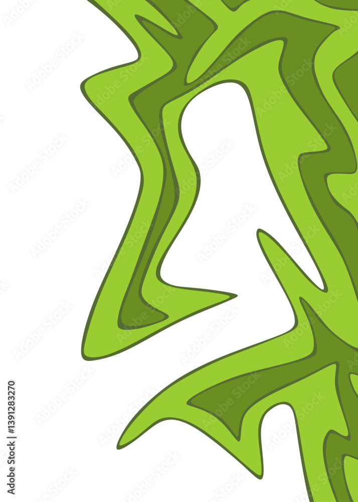 Poster abstract background with gradient wavy line pattern and with some copy space area