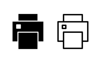 Print icon vector illustration. printer sign and symbol