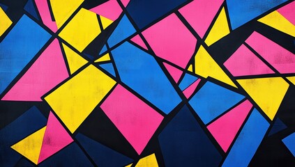Abstract geometric pattern with vibrant colors