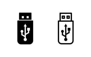 Usb icon vector illustration. Flash disk sign and symbol. flash drive sign.