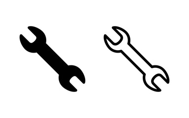 Wrench icon vector illustration. repair icon. tools sign and symbol