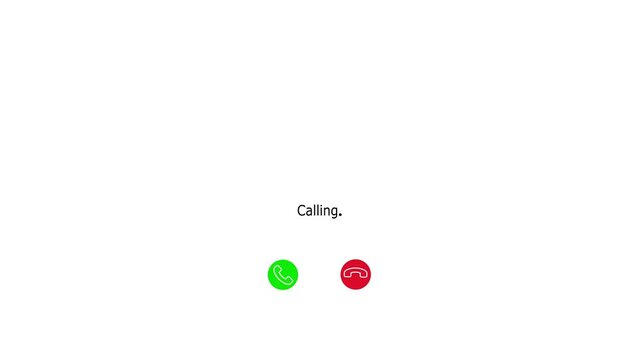 Calling ring icon background black Screen Animation of phone call icon, phone call icon background featuring a vibrating phone with a flashing green button, call phone animated, call concept