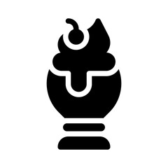 sundae glyph icon