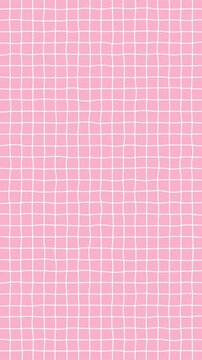 手描き風の白い線がカクカク動く方眼紙のシンプルな背景のループ動画（ピンク）【縦長ビデオ】