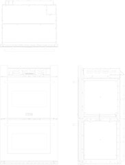 silhouette design vector illustration sketch of modern cooking appliance oven furniture for heating food in the kitchen