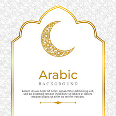 Modern elegant islamic background design template