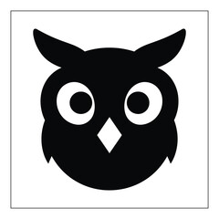 Owl Head Silhouette vector 